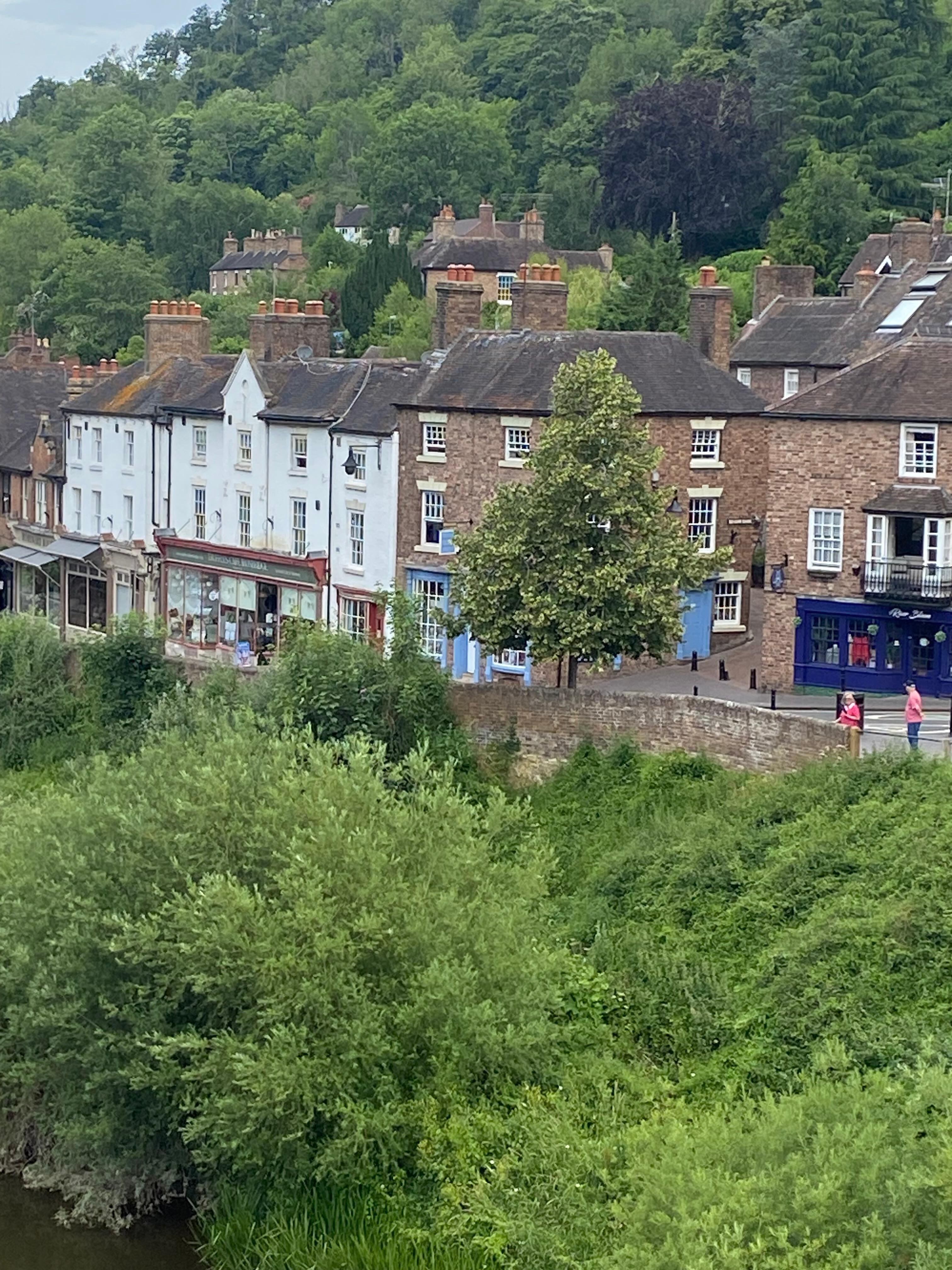 The bow of the cottage from the bridge 