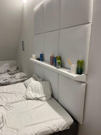 Our room wasn’t cleaned when we got to the hotel.