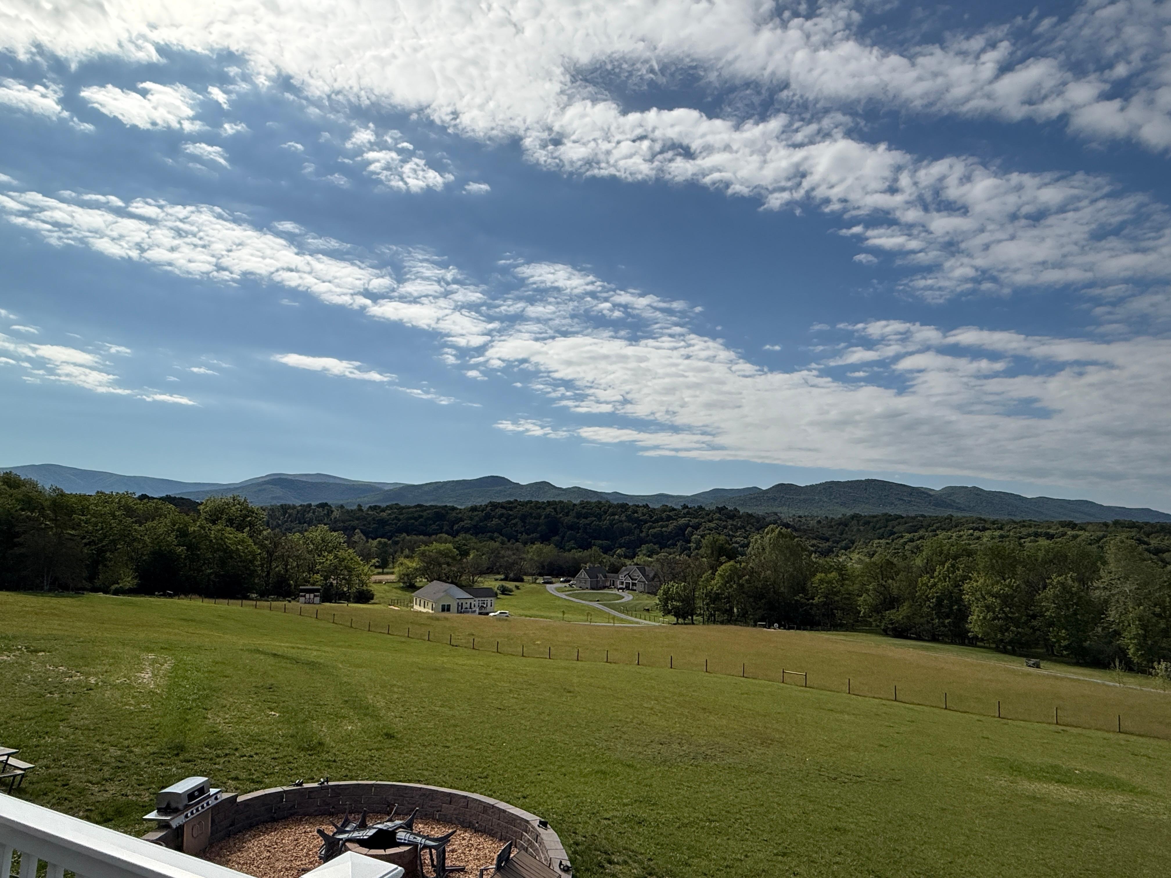 View from the deck!