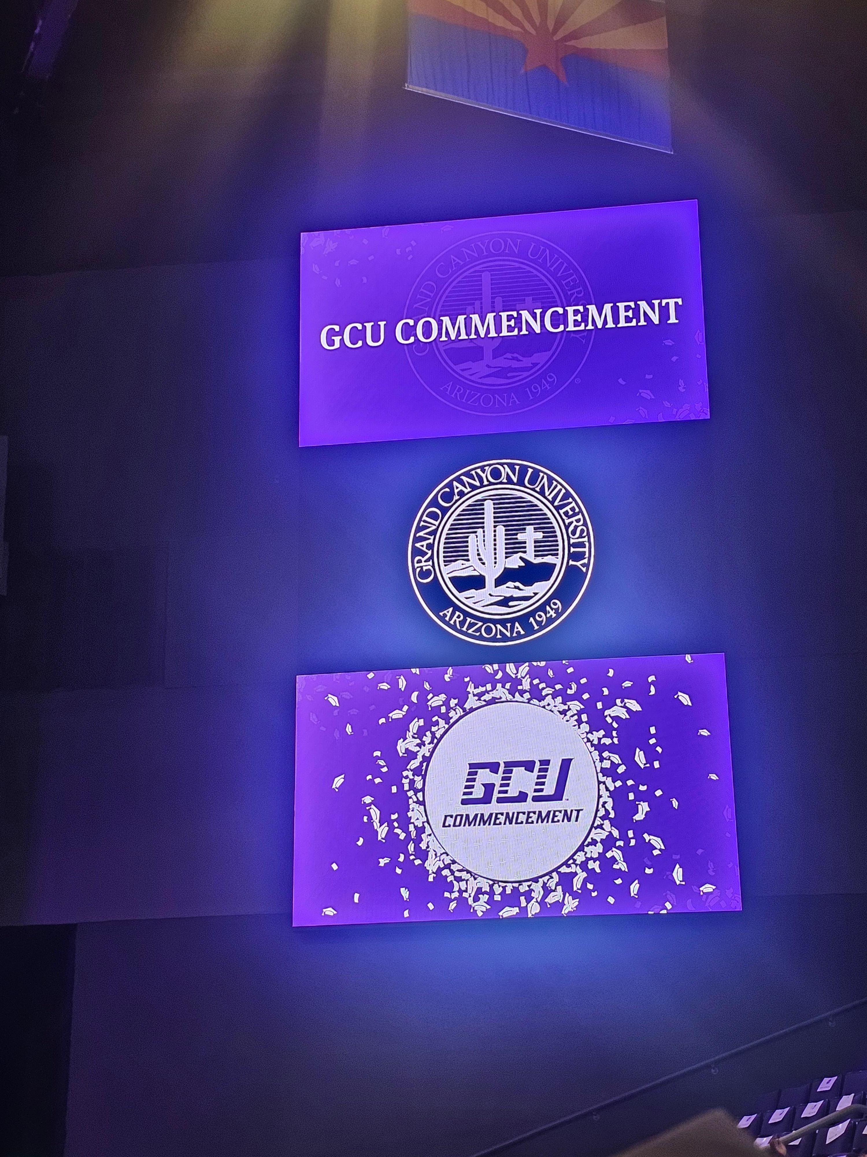 I came for my graduation from Grand Canyon University. 