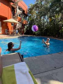 Family fun in the heated pool!