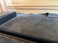 Dirt on every shelf and on every appliance