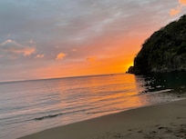 View from the beach- sunset