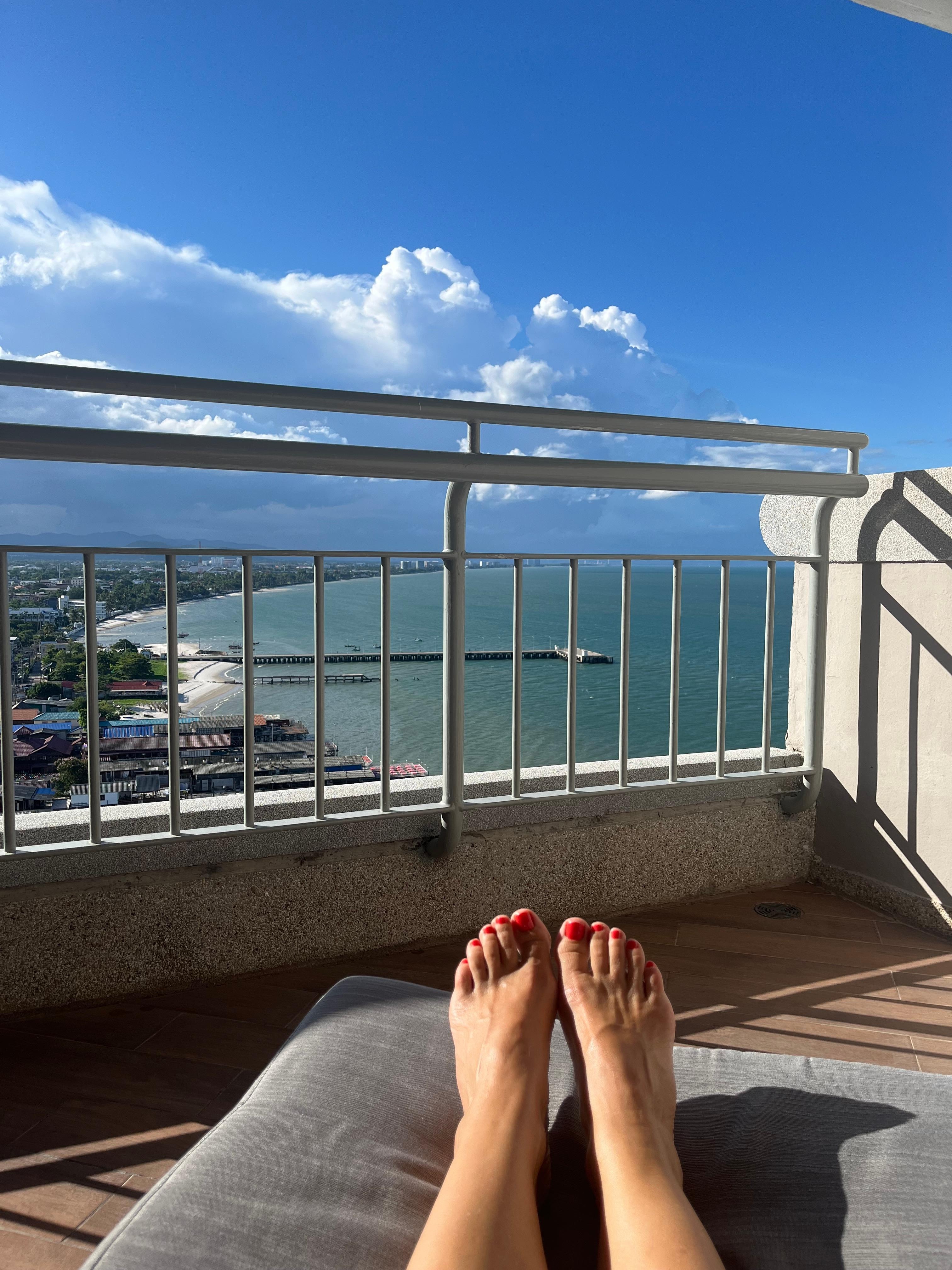 Fin balkon og udsigt fra 12. Sal