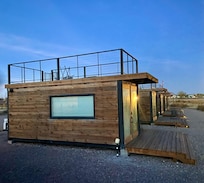 Container rooms with a top view