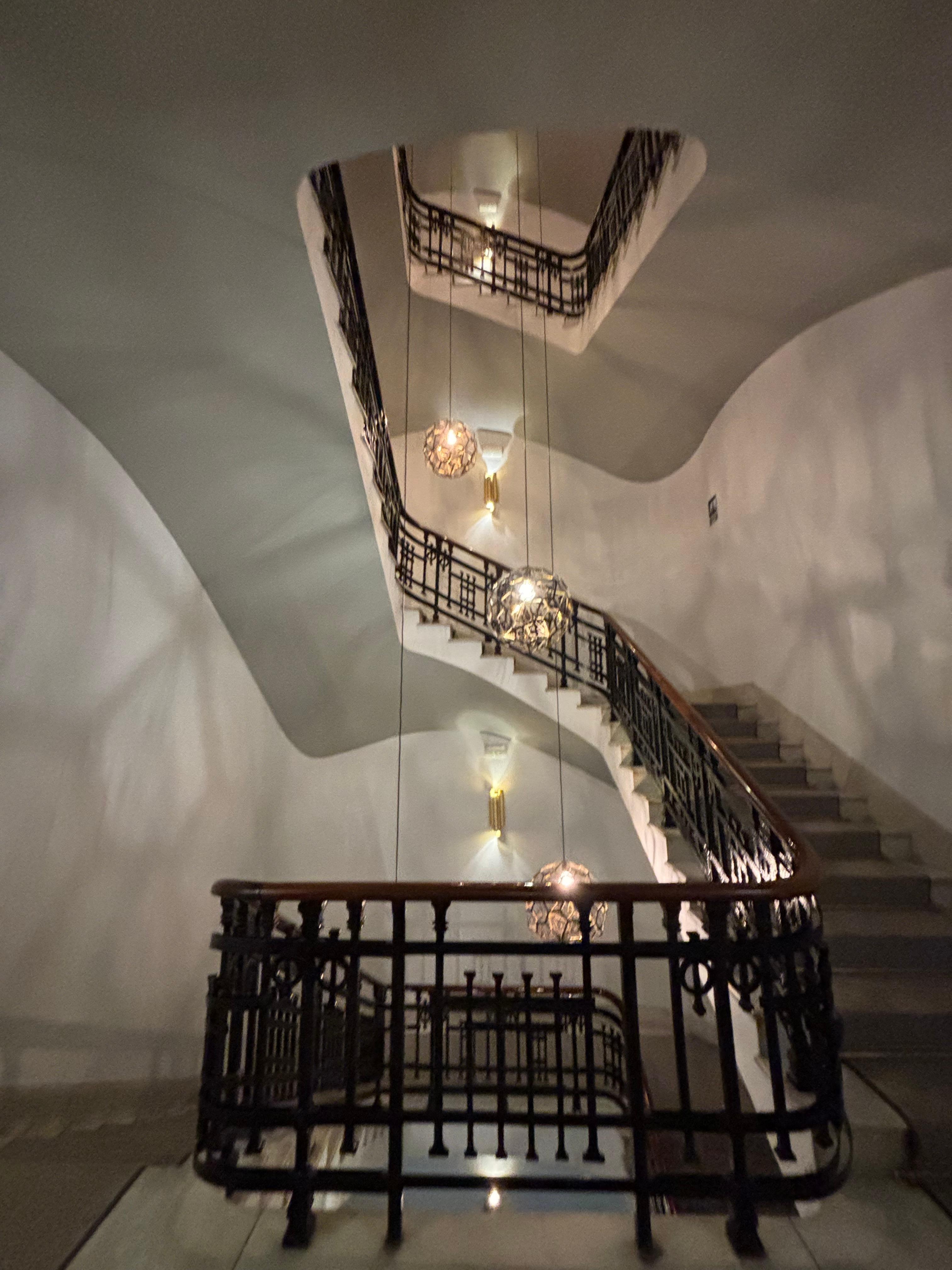 Beautiful staircase although there is an elevator too