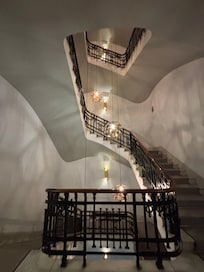 Beautiful staircase although there is an elevator too