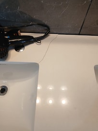 Other side of sink counter top