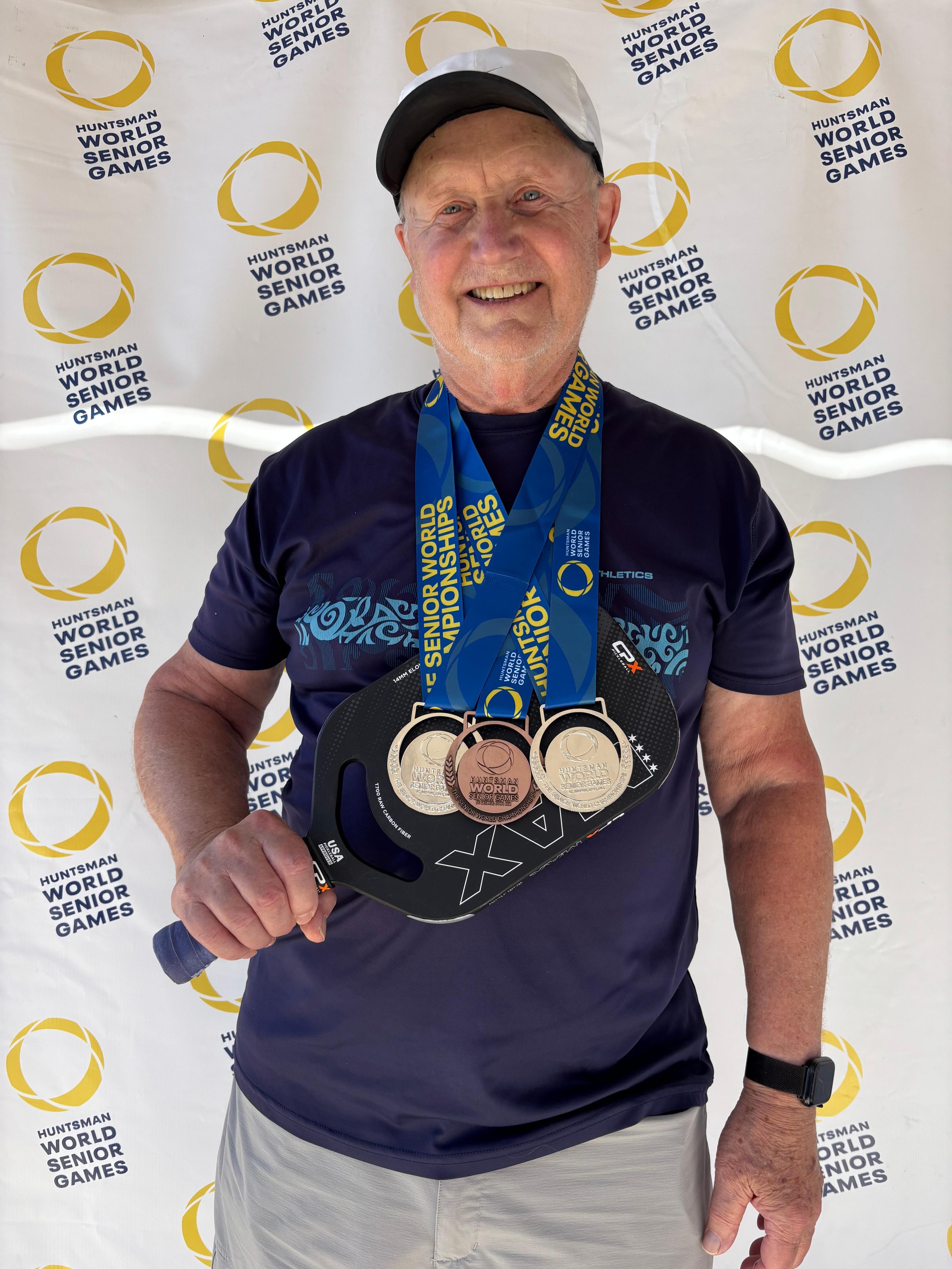 Won two silvers and a bronze in 80-84 bracket. 