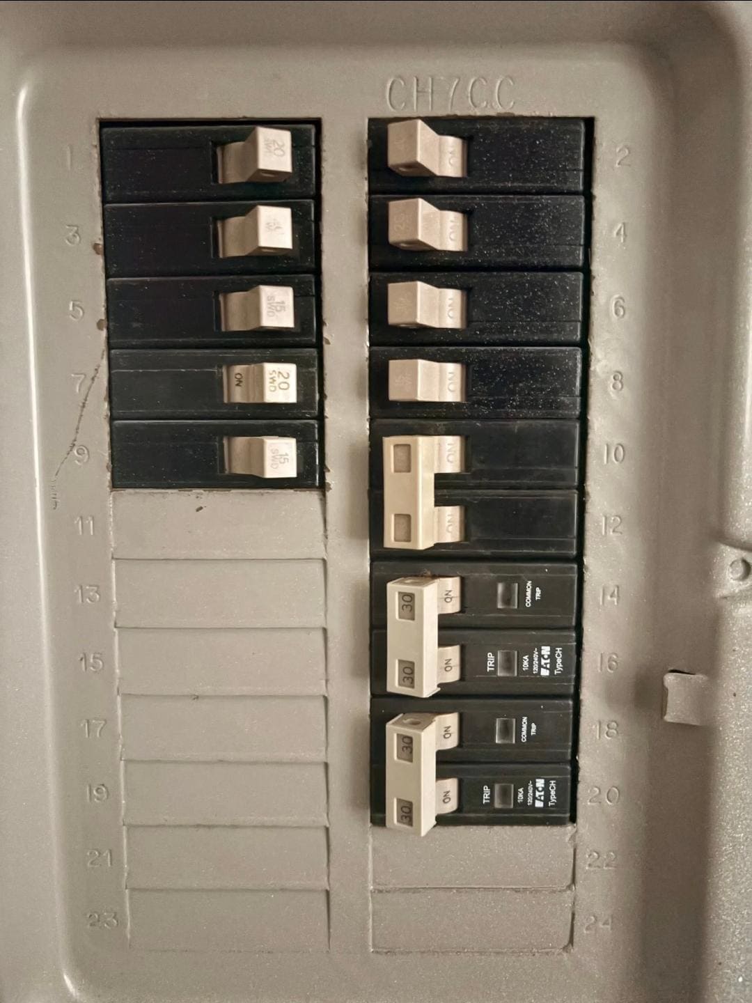 Showing everything was in the on position 