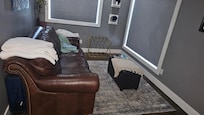 Small living area in master bedroom