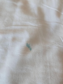 Stain on bed sheets