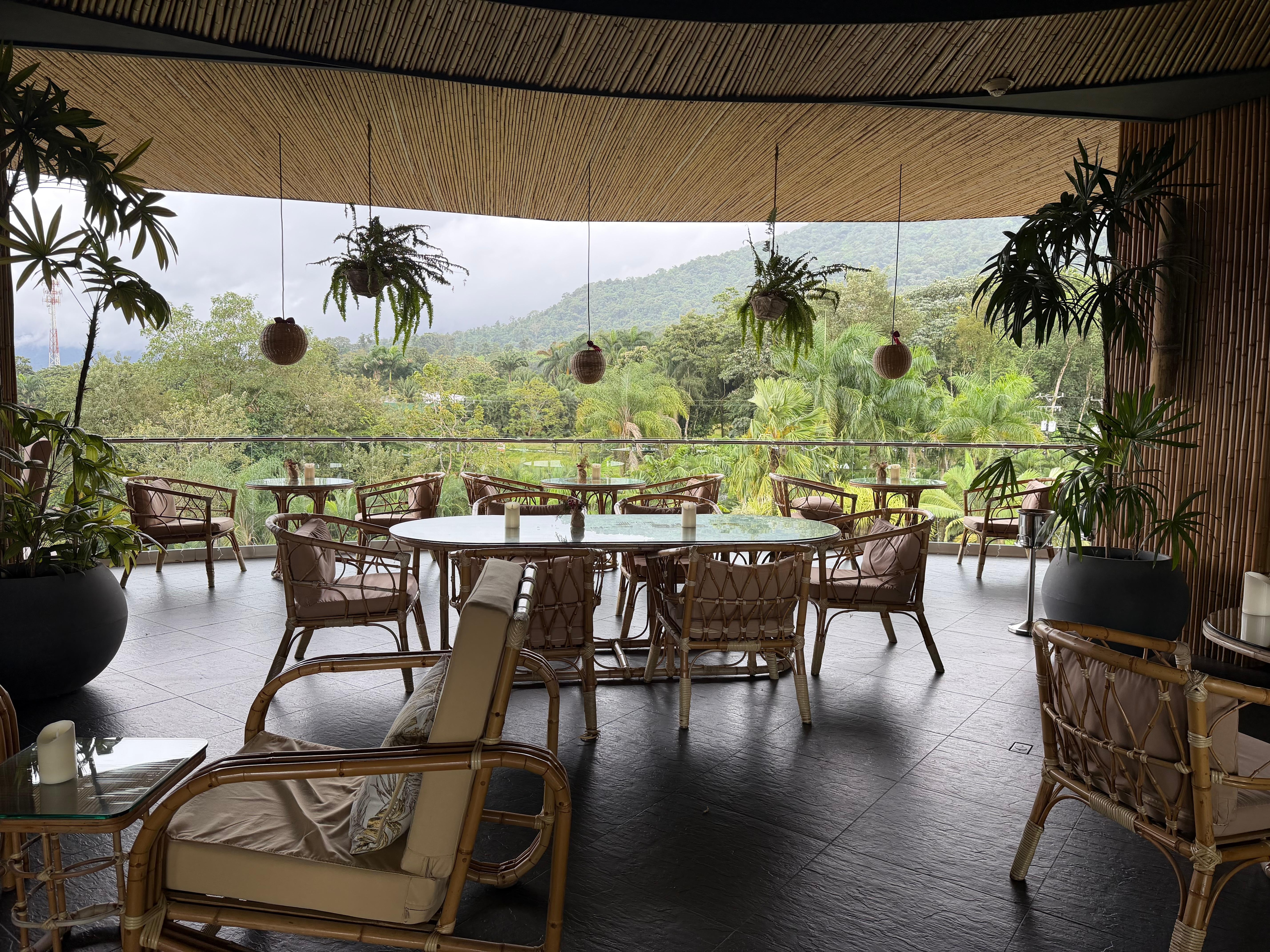 View from the top floor restaurant 