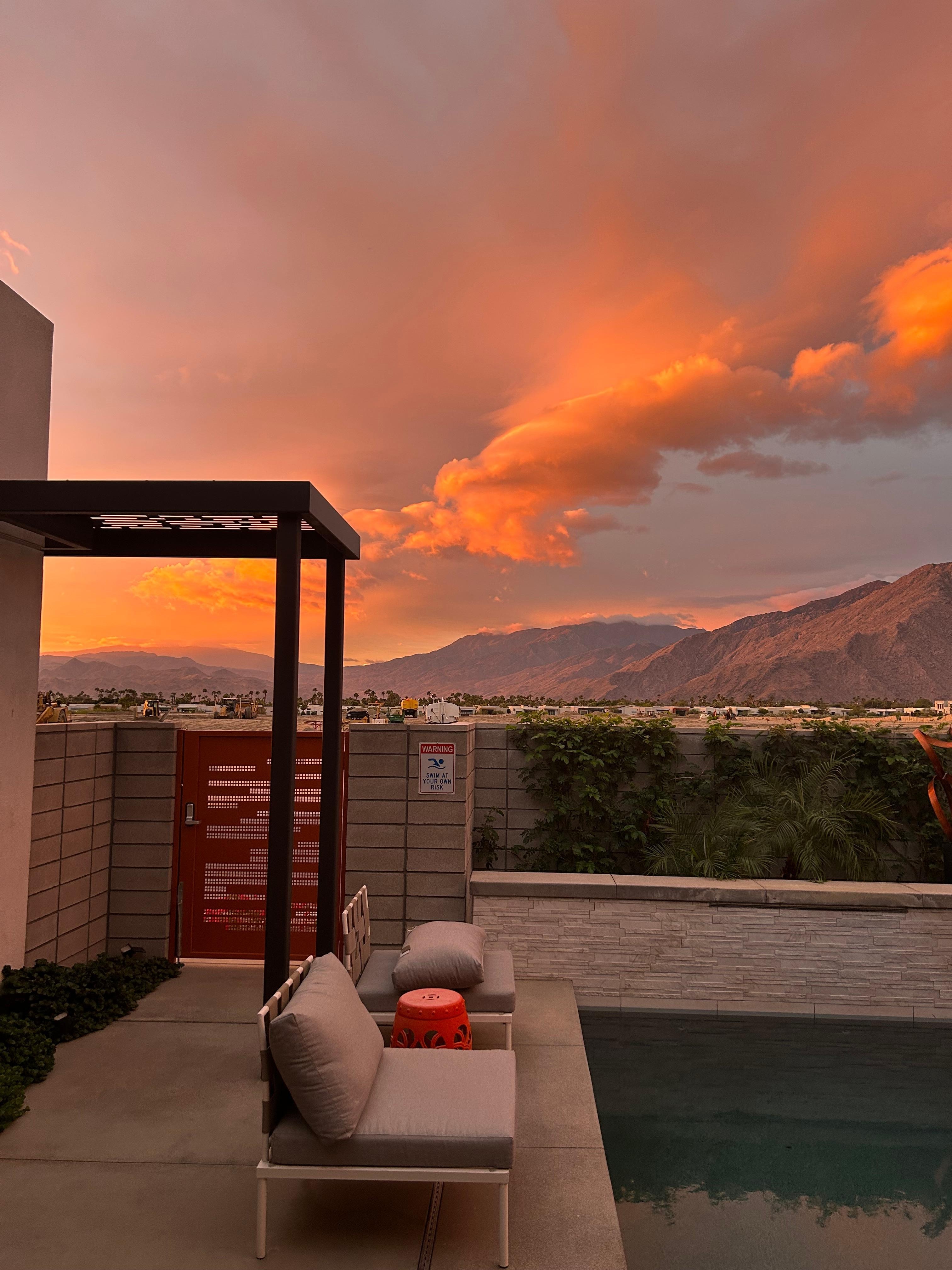 Sunrise at The Oasis Retreat..