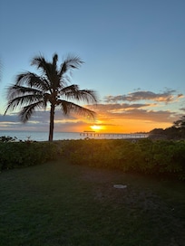 sunset from back deck!!! Loved the deck!