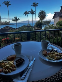 Breakfast on the balcony