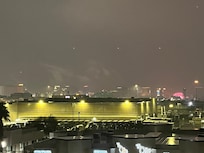 New Year’s Eve strip fireworks view