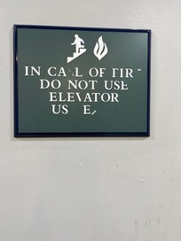 Missing stick on letters. We found this on other floors too.