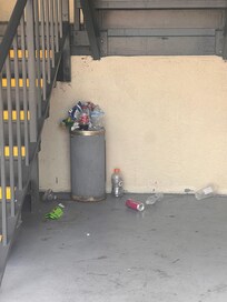Just one picture of the trash outside