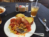 Dinner at the lodge.