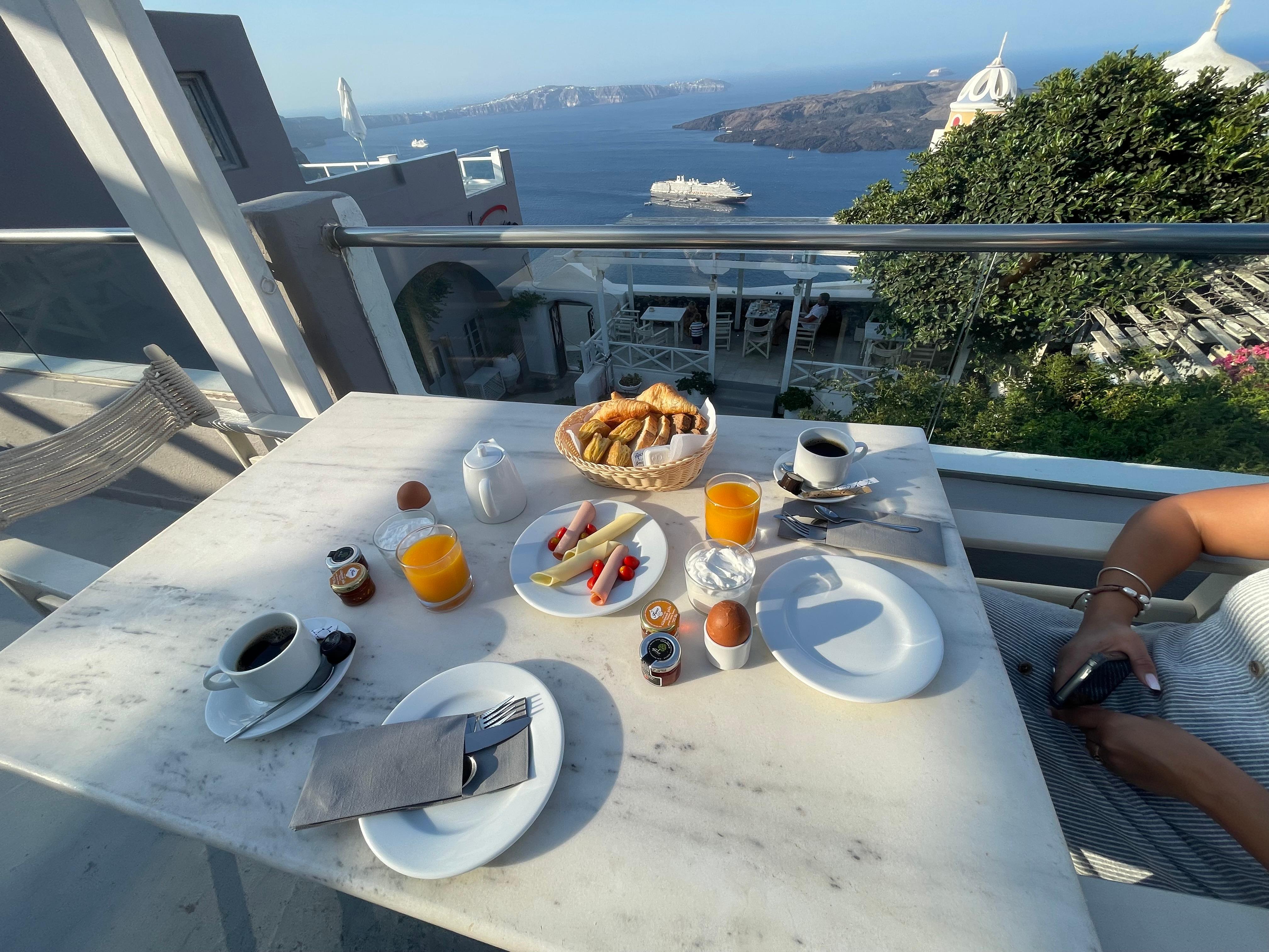 Table near jacuzzi 