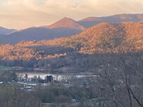 Morning view or mountains& lake