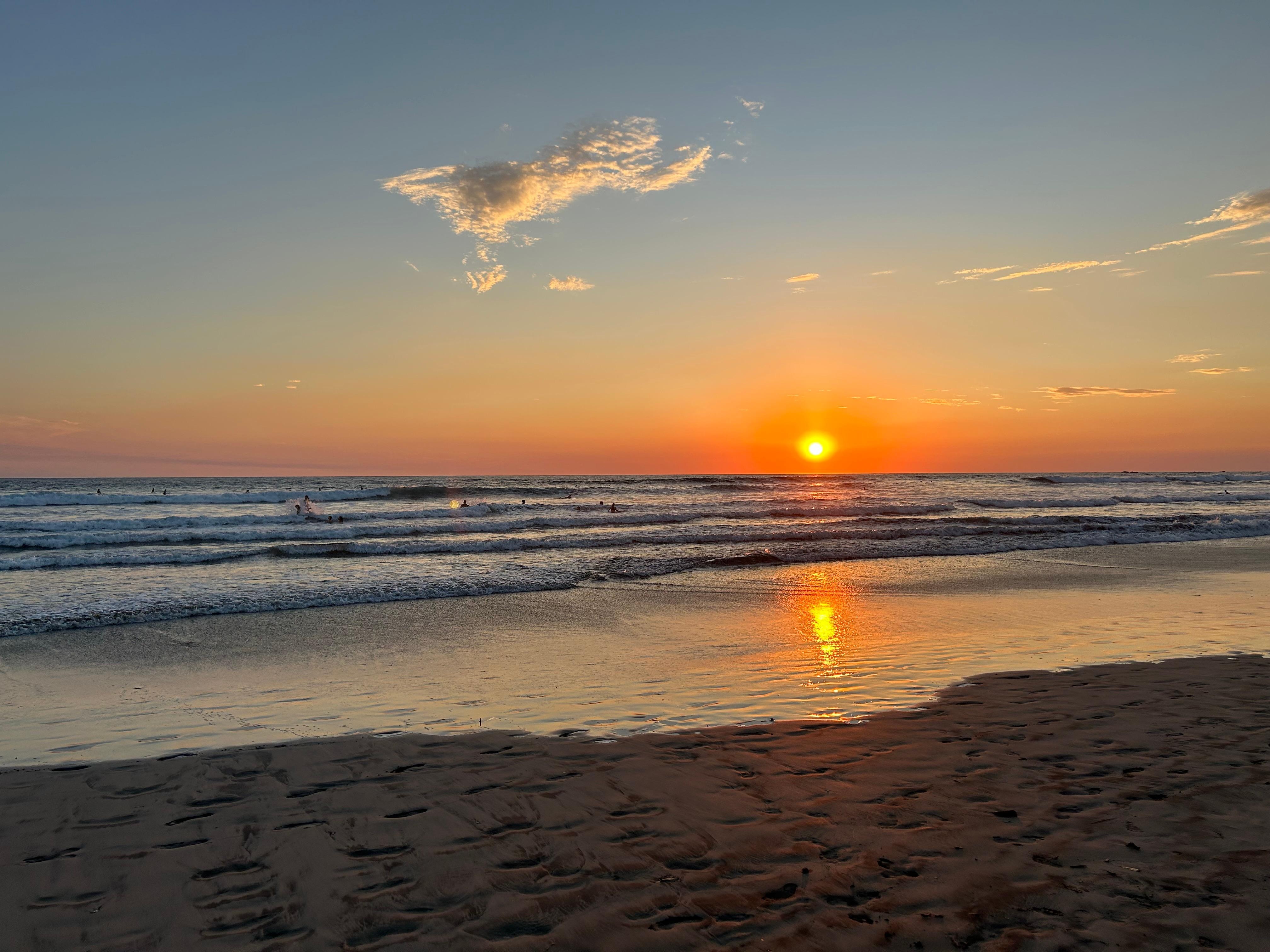 Don’t miss the sunset on guiones beach! 