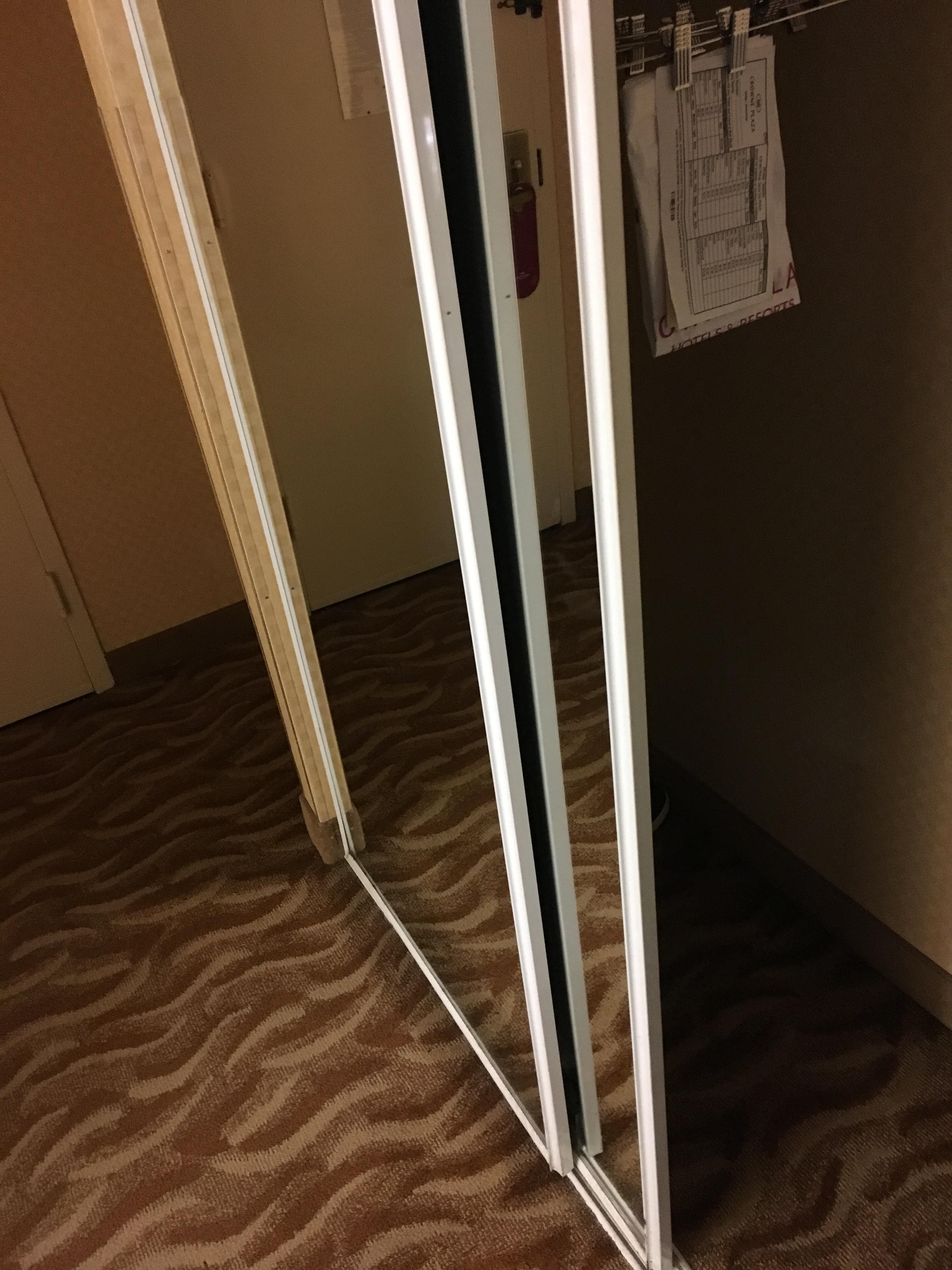 Closet door off track