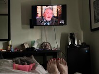 Relaxing after the Cardi B concert :):):)