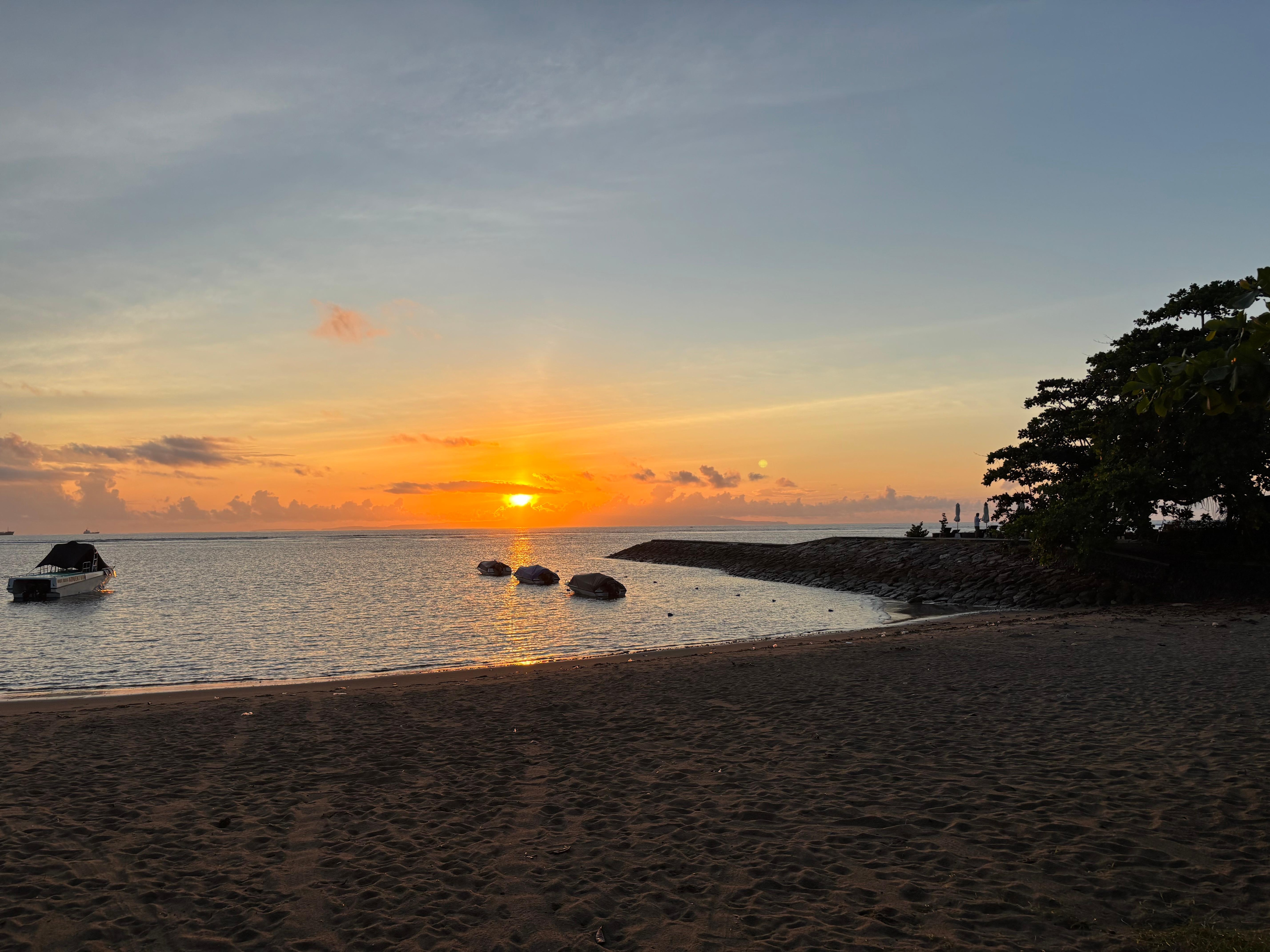 Sunrise from resort. 