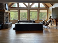 We spent time together in the family room/dining area. There was plenty of room for all of us.