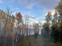 View of lake from the house
