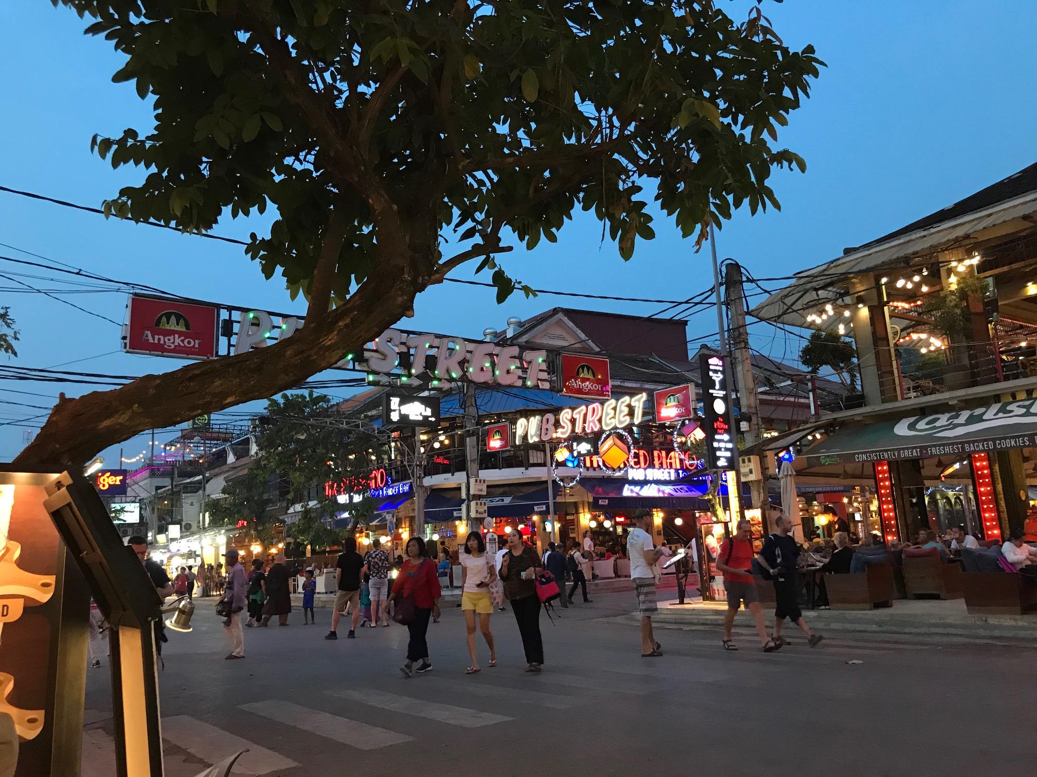 Pub Street with varieties of restaurant and good beer