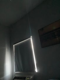 No blackout curtains and if you wanted decent light in your room, you had to open the window to be able to see.