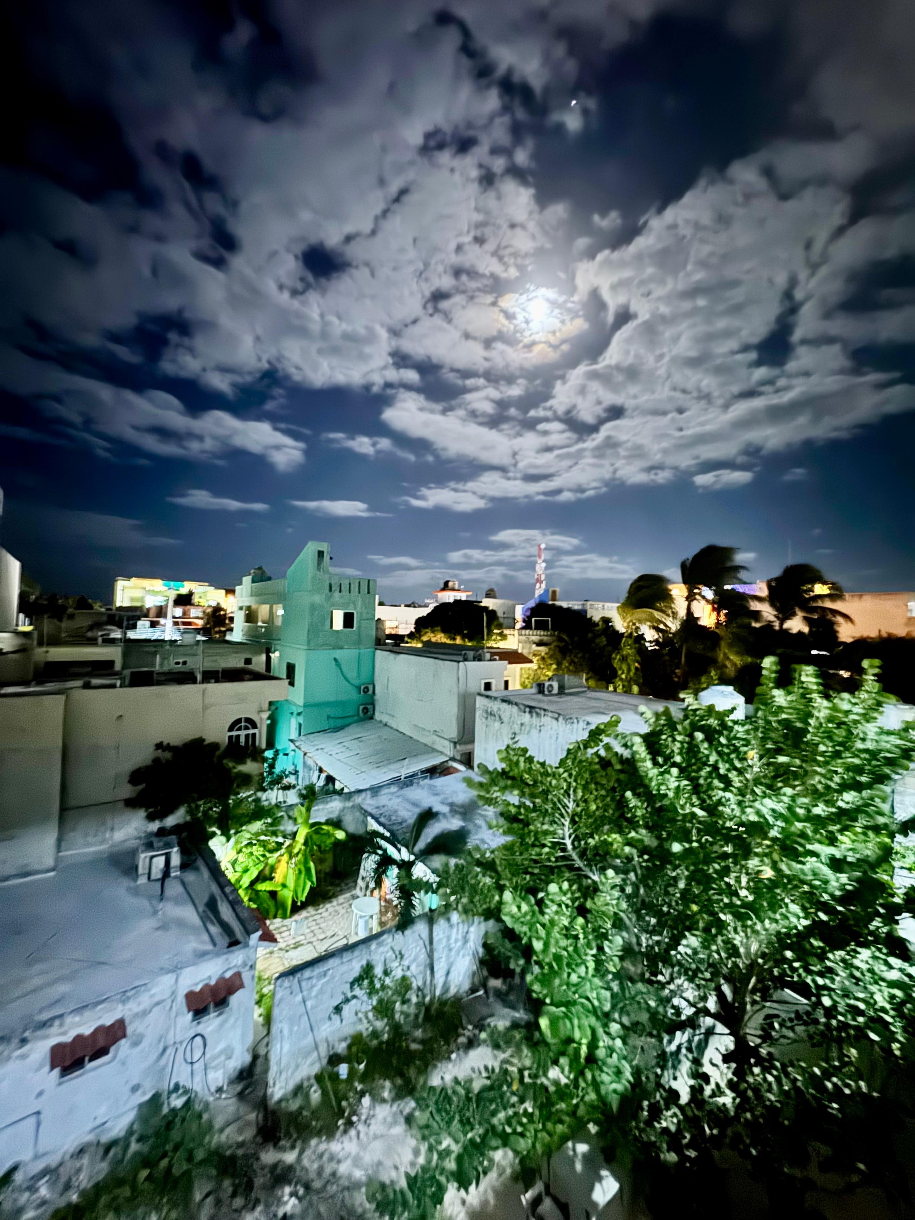 View of the town from our balcony 