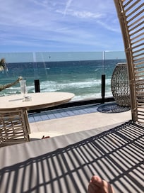 View from the roof sunbeds