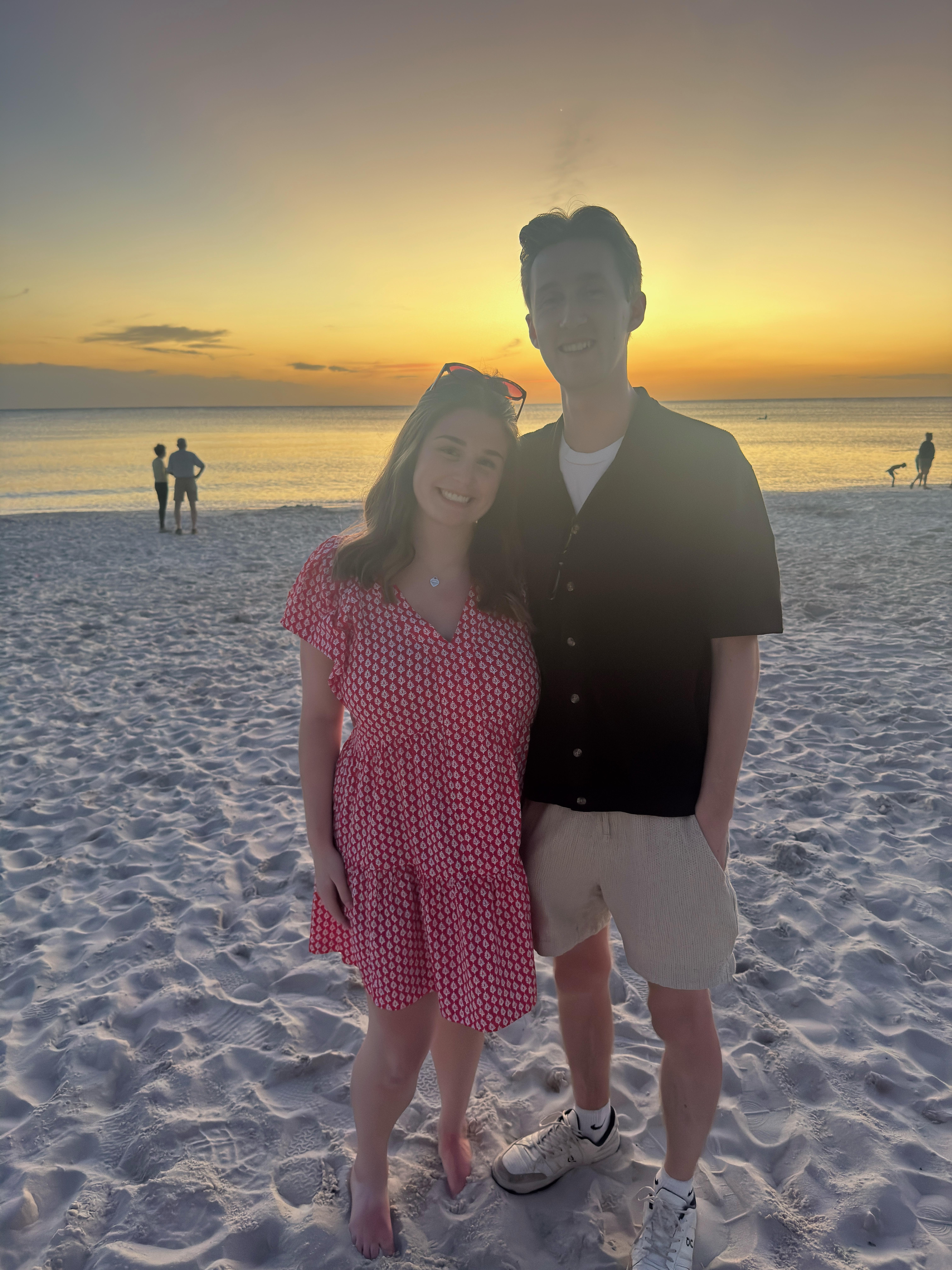 Walk to beach for sunset views 