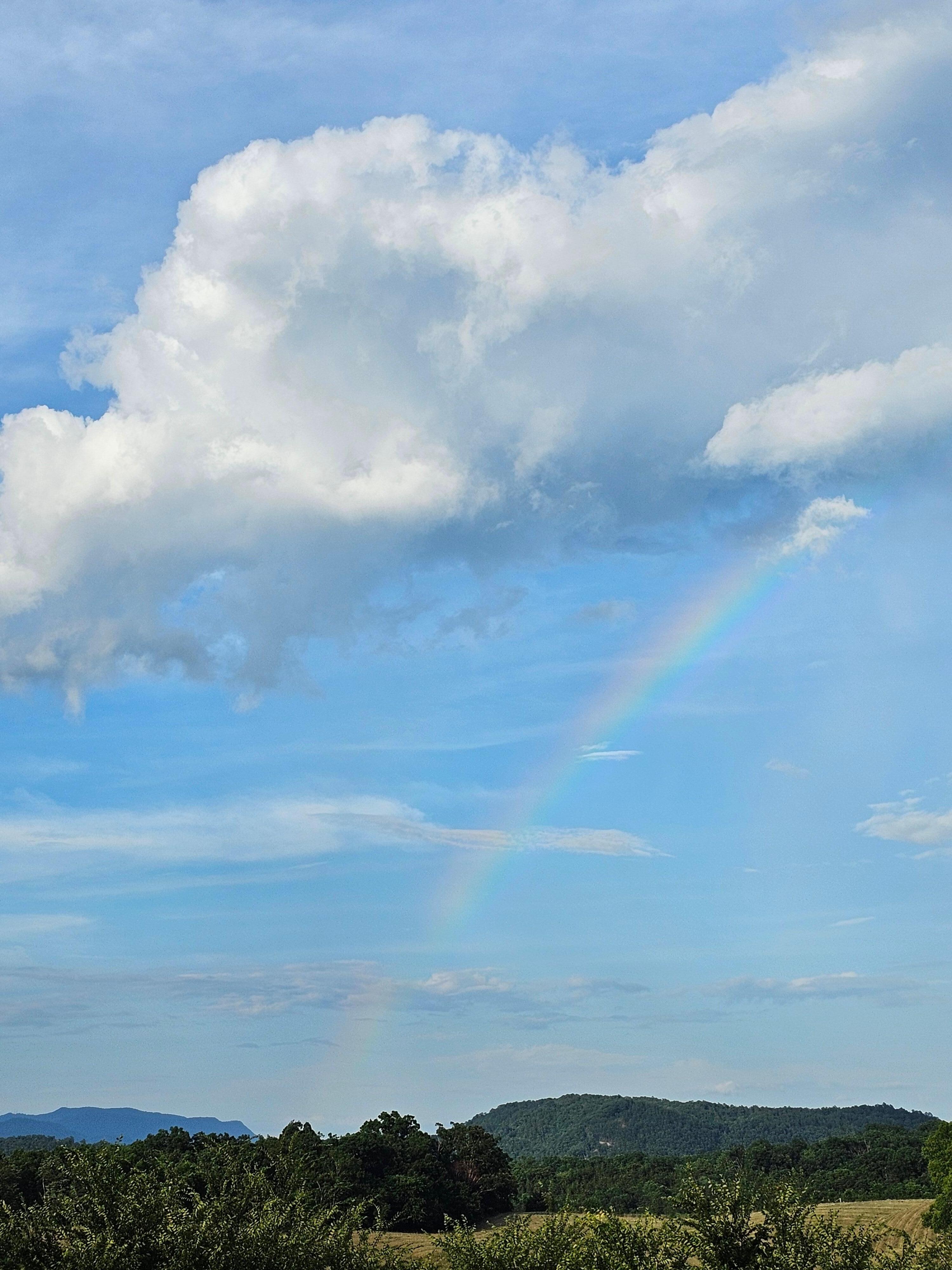 Rainbow from the back deck