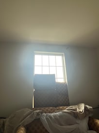 Brackets broken, rod with curtains fell off.