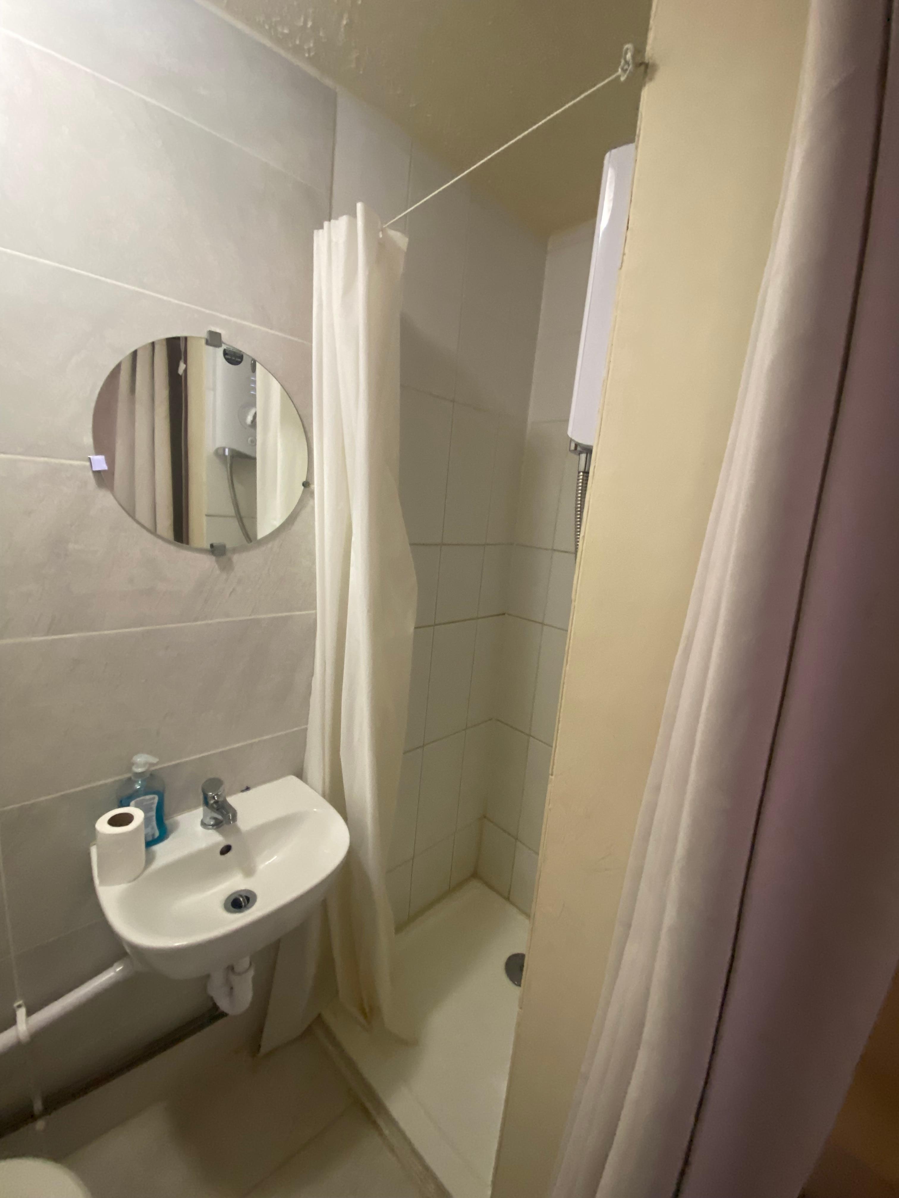 When used the toilet My knee was under  the sink 