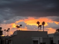 Sunset view from porch.