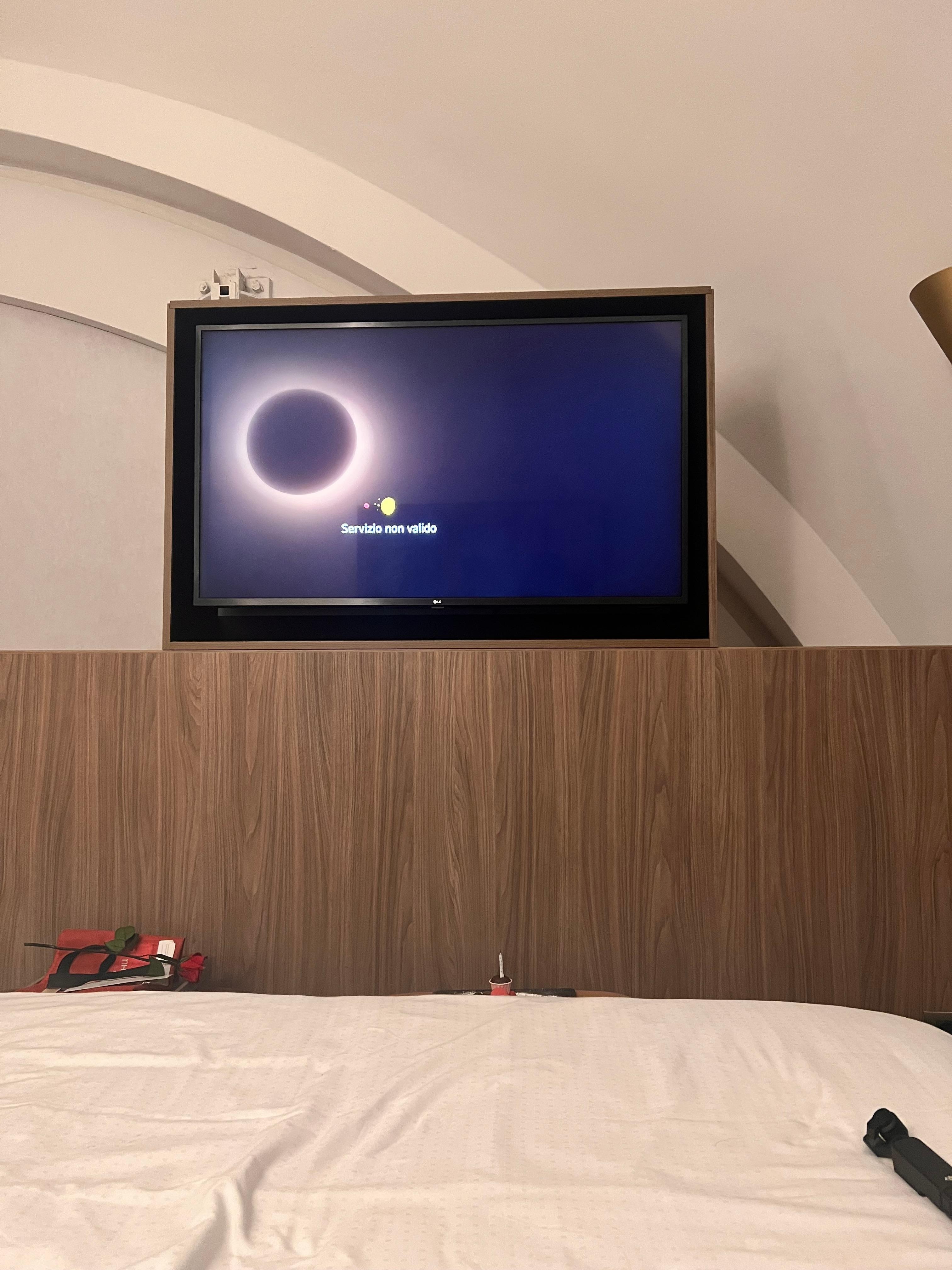 Tv of the duplex suite