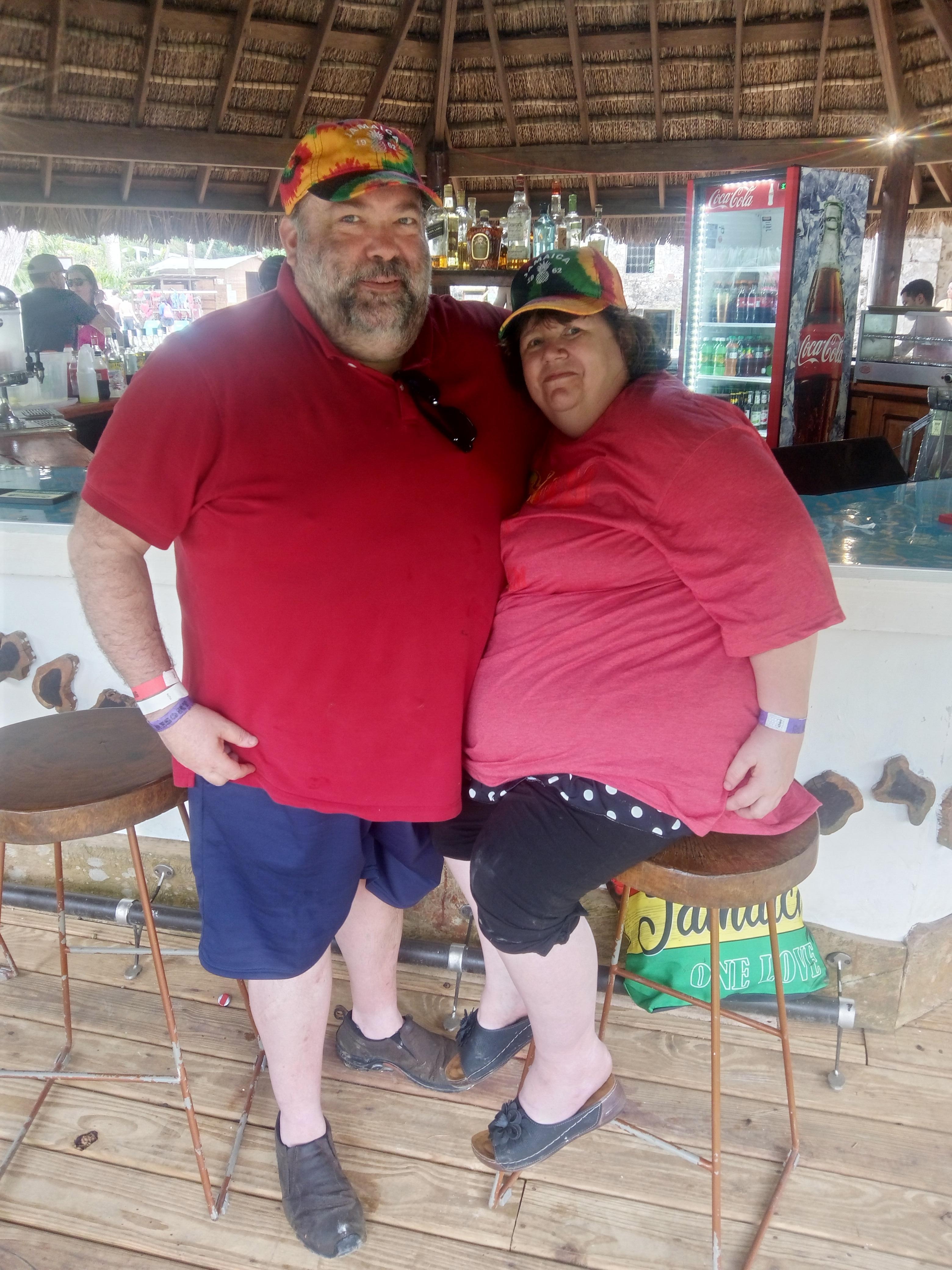 Tourist enjoying the bar