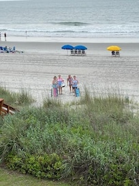 Beach just a few steps from our unit