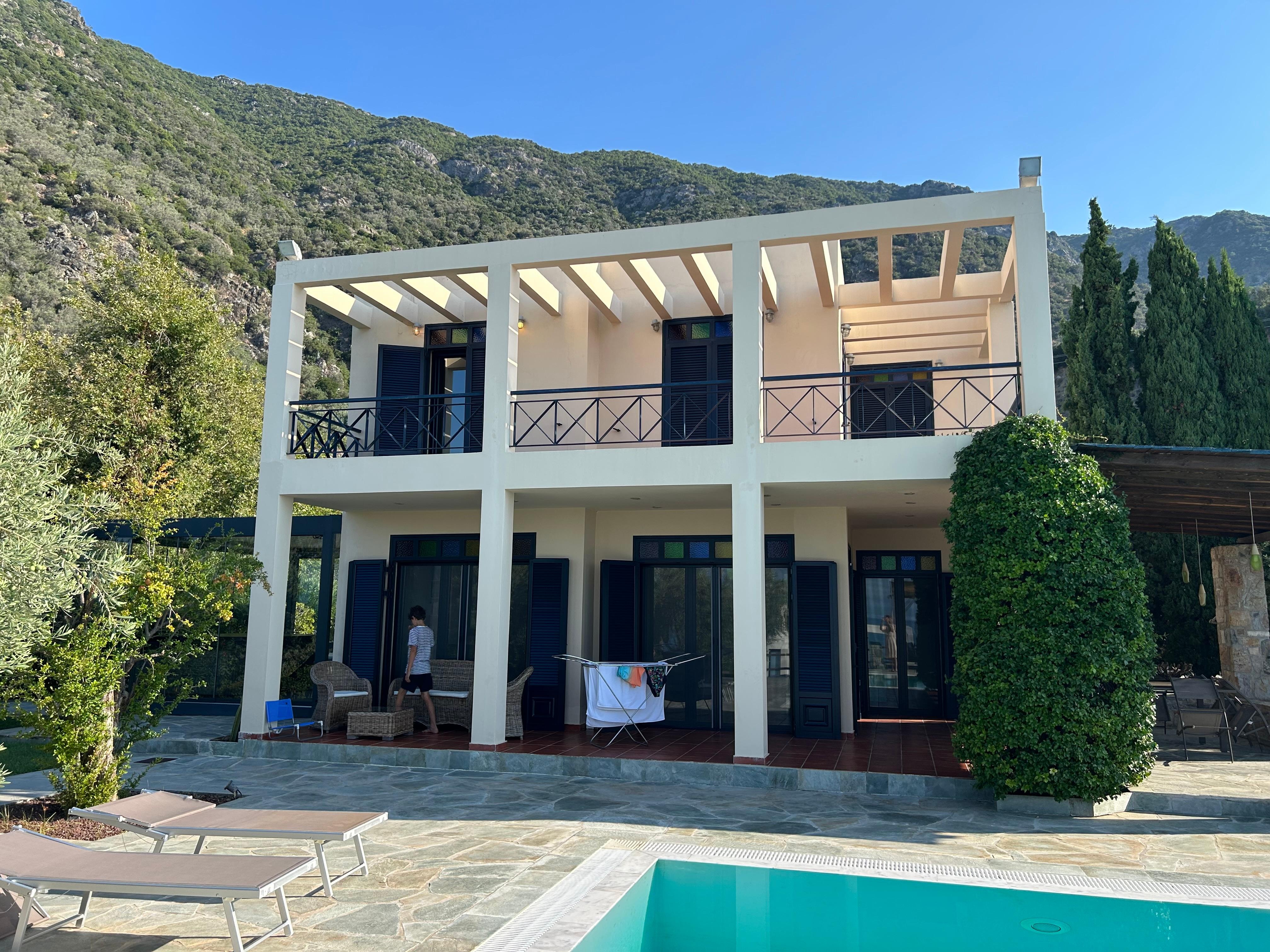 Achterkant van het huis