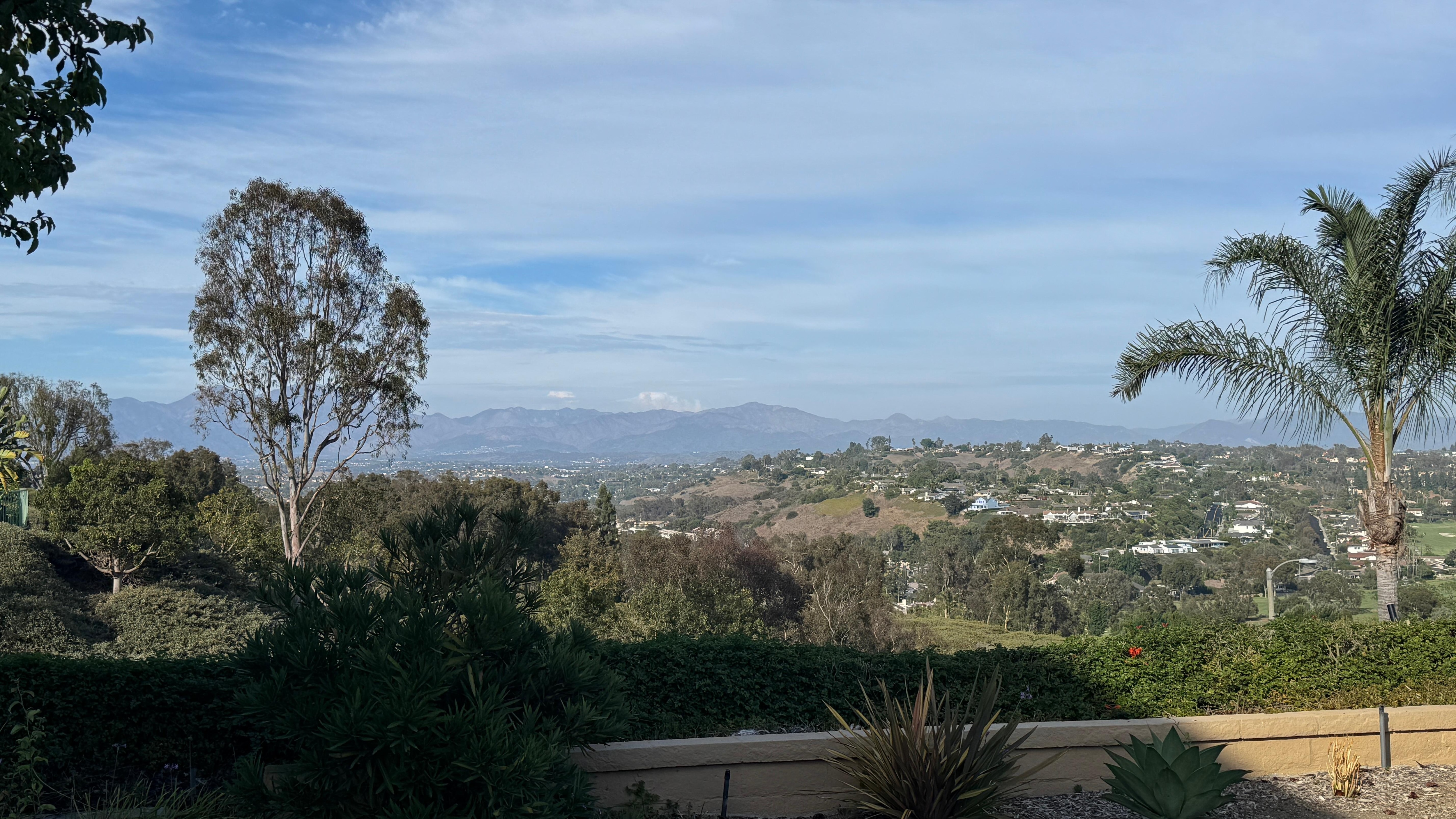 View from the back yard. 
