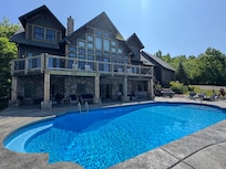 Our family enjoyed the pool, hot tub, deck, and patio area.