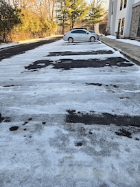 Treacherous parking lot