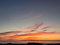 Sunset from deck