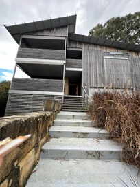 The front of the house.